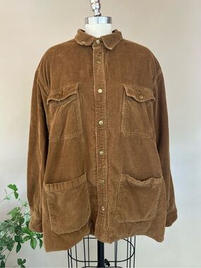 Orton Brothers Corduroy Utility Jacket - Brown Sz XL